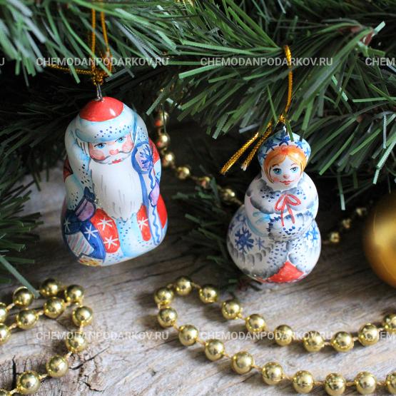 Подарочный набор Дед Мороз и Снегурочка